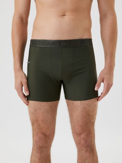 Bjornborg Zwemshort stretch kaki S -