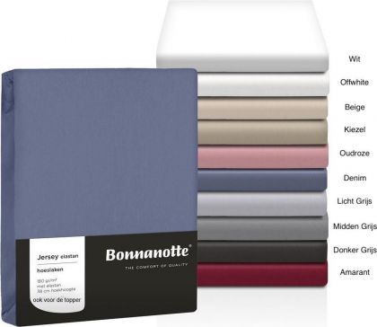 Bonnanotte Hoeslaken 140/160 X 200/220 blauw 160/200 -