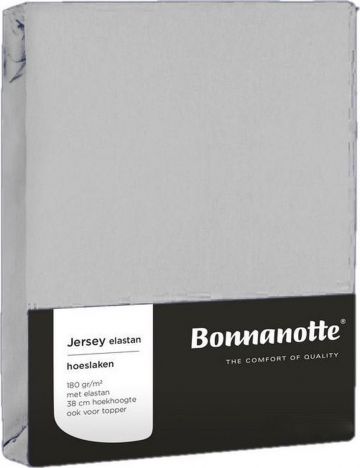 Bonnanotte Hoeslaken 90/100 X 200/220 licht grijs 100/200 -