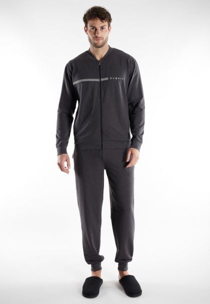 Bugatti Homewear Bologna grijs 50 -