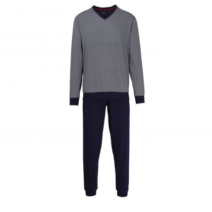 Bugatti Pyjama V-neck blauw 48 -