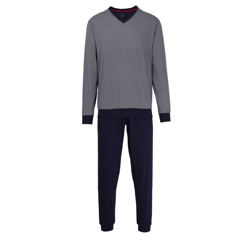 Bugatti Pyjama V-neck blauw 48 -
