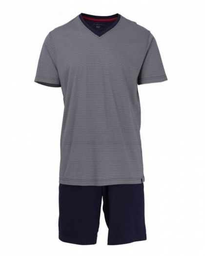 Bugatti Pyjama V-neck blauw 48 -