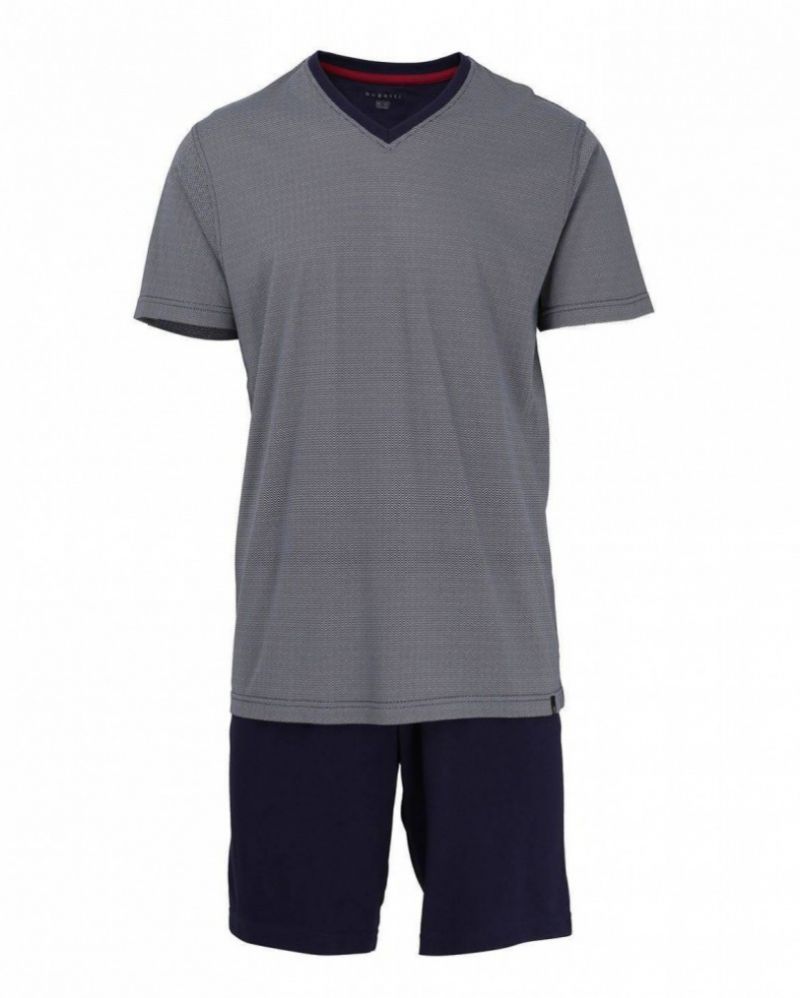 Bugatti Pyjama V-neck blauw 48 -