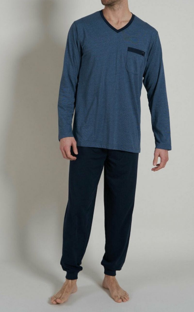 Bugatti Pyjama V-neck blauw 54 -