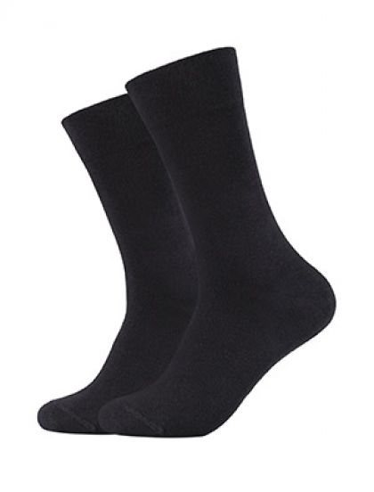 Camano Men ca-soft organic cotton Socks 2p zwart 35-38