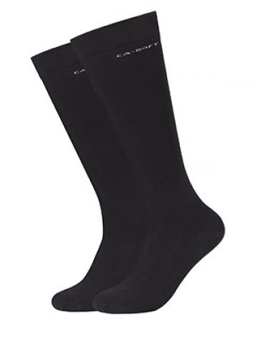 Camano Unisex ca-soft Knee-high 2p zwart 43-46