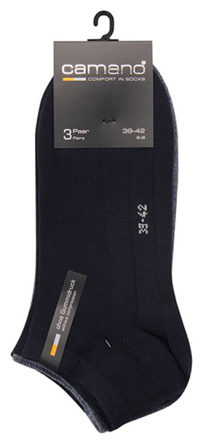 Camano Unisex ca-soft organic GOTS Sneaker 3p zwart 43-46 -