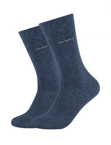 Camano Unisex ca-soft Socks 2p blauw 43-46