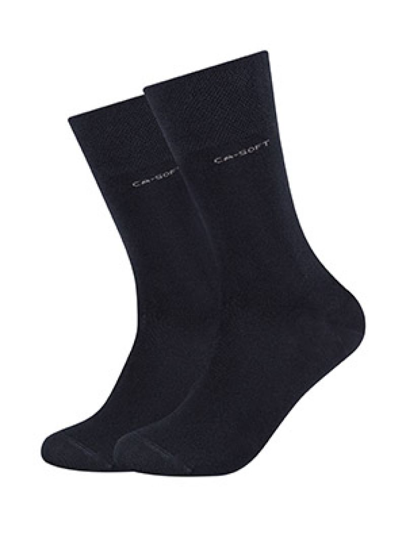 Camano Unisex ca-soft Socks 2p blauw 39-42
