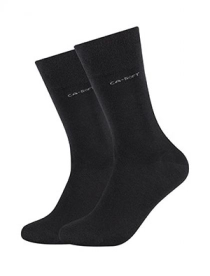 Camano Unisex ca-soft Socks 2p zwart 35-38