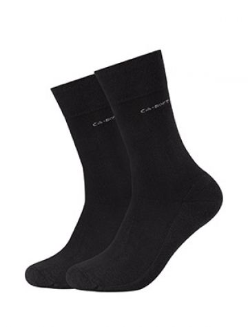 Camano Unisex ca-soft walk Socks 2p zwart 43-46