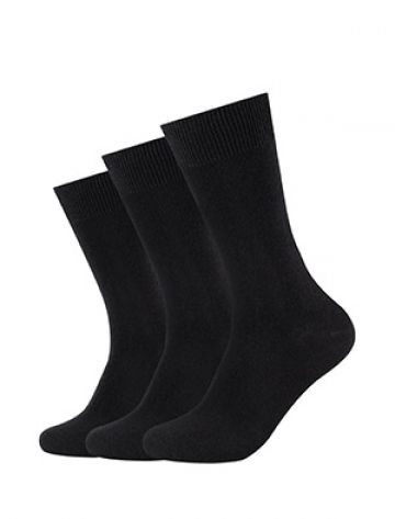 Camano Unisex comfort cotton Socks 3p zwart 43-46