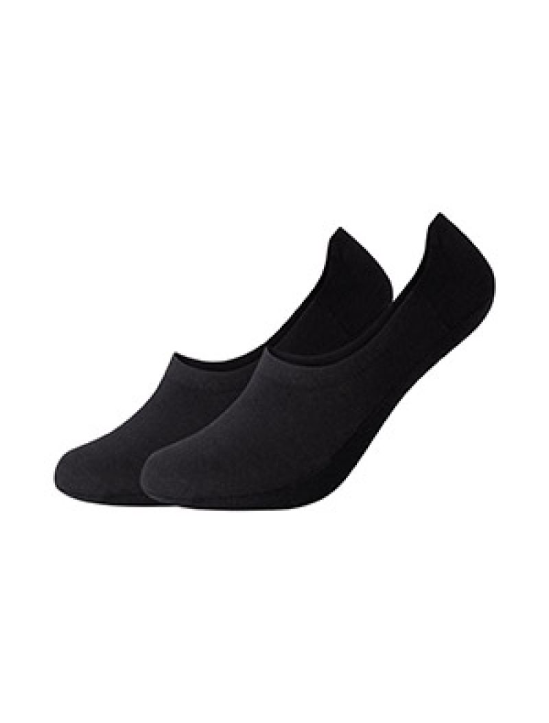 Camano Unisex comfort laser-cut Footies 2p zwart 35-38 -