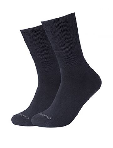 Camano Unisex function diabetic Socks 2p zwart 43-46