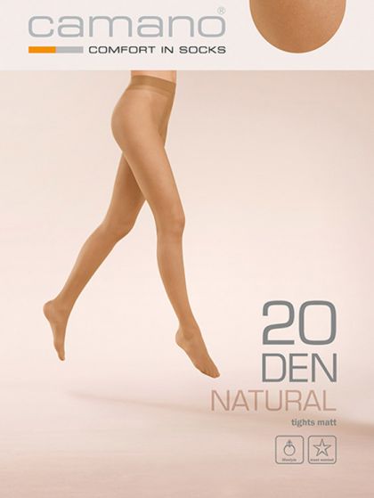 Camano Women 3D Natural Matt Tights 20DEN 1p blauw 38-40 -