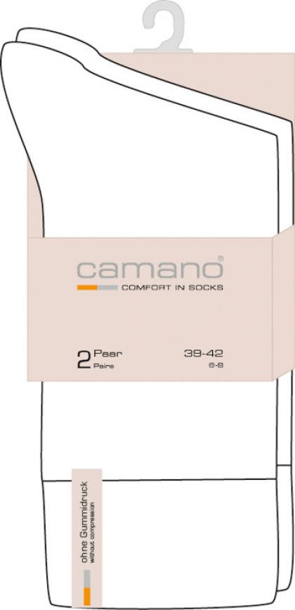 Camano Women ca-soft fine Socks 2p grijs 39-42 -