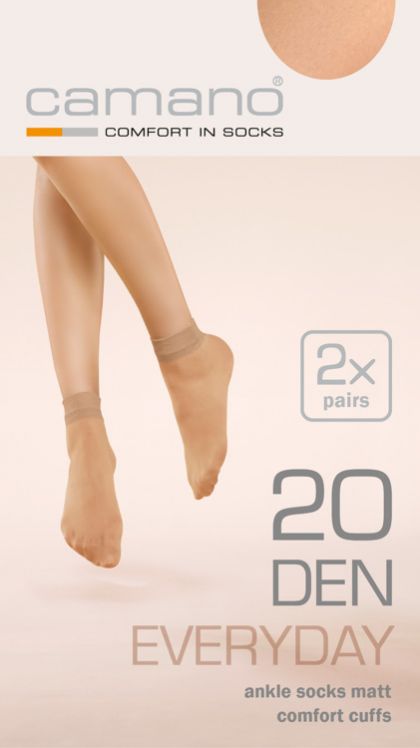 Camano Women everyday Socks 20 DEN 2p huidskleur 35-38 -