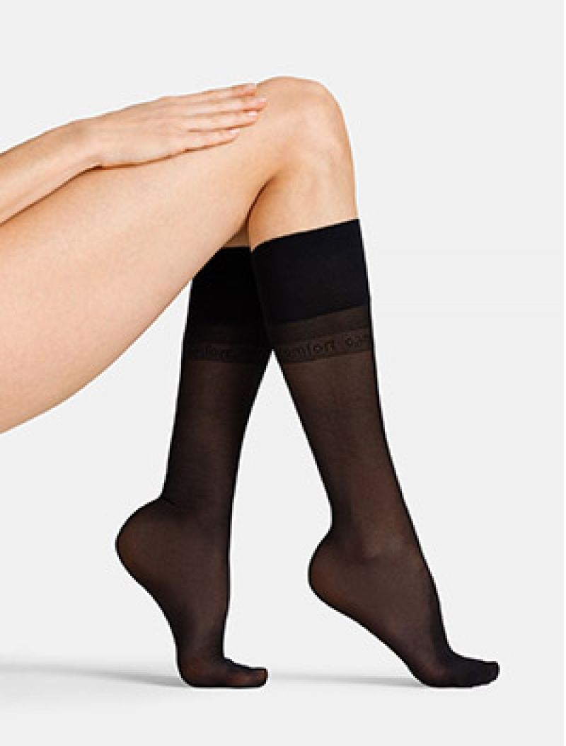 Camano Women Eveyday Knee-Highs 20 DEN 2p zwart 39-42 -
