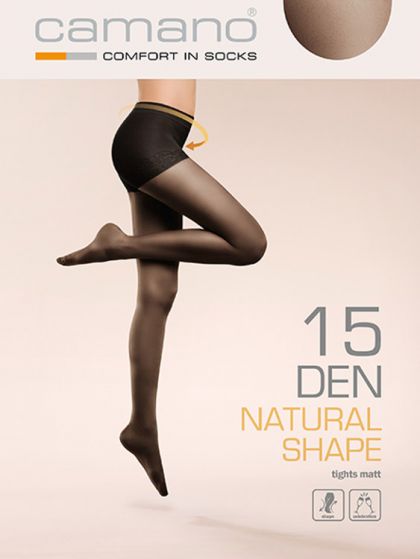 Camano Women Natural Shape Tights 15 Den 1P huidskleur 42-44 -