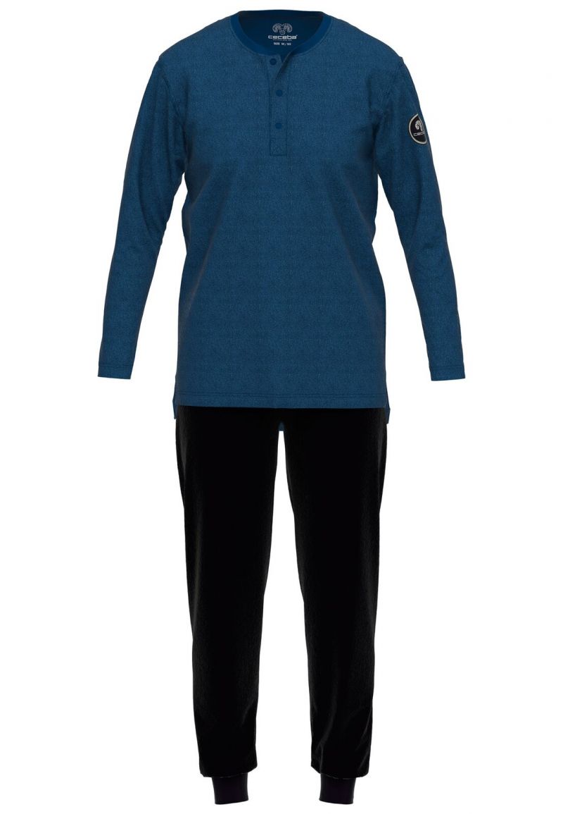 Ceceba Pyjama badstof blauw 54 -