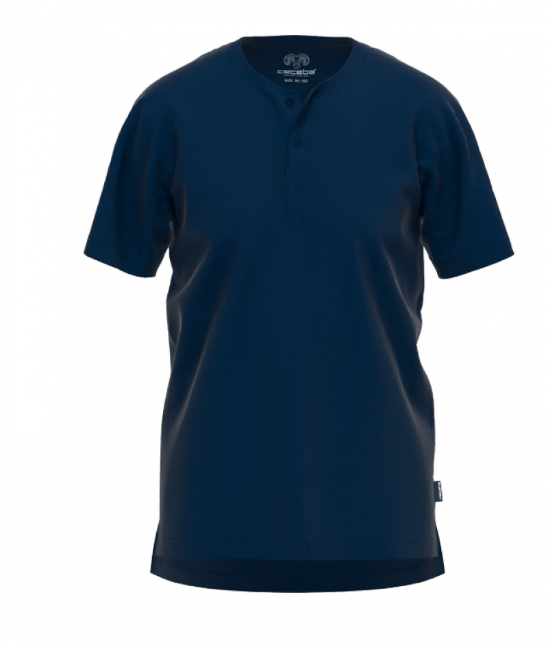 Ceceba Pyjama shirt polo blauw 58 -