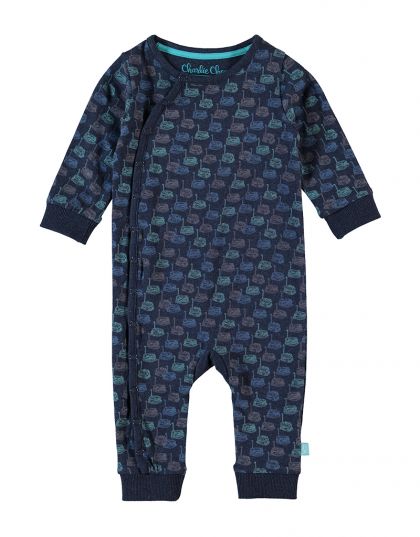 Charliechoe Baby boys jumpsuit blauw 50/56 -