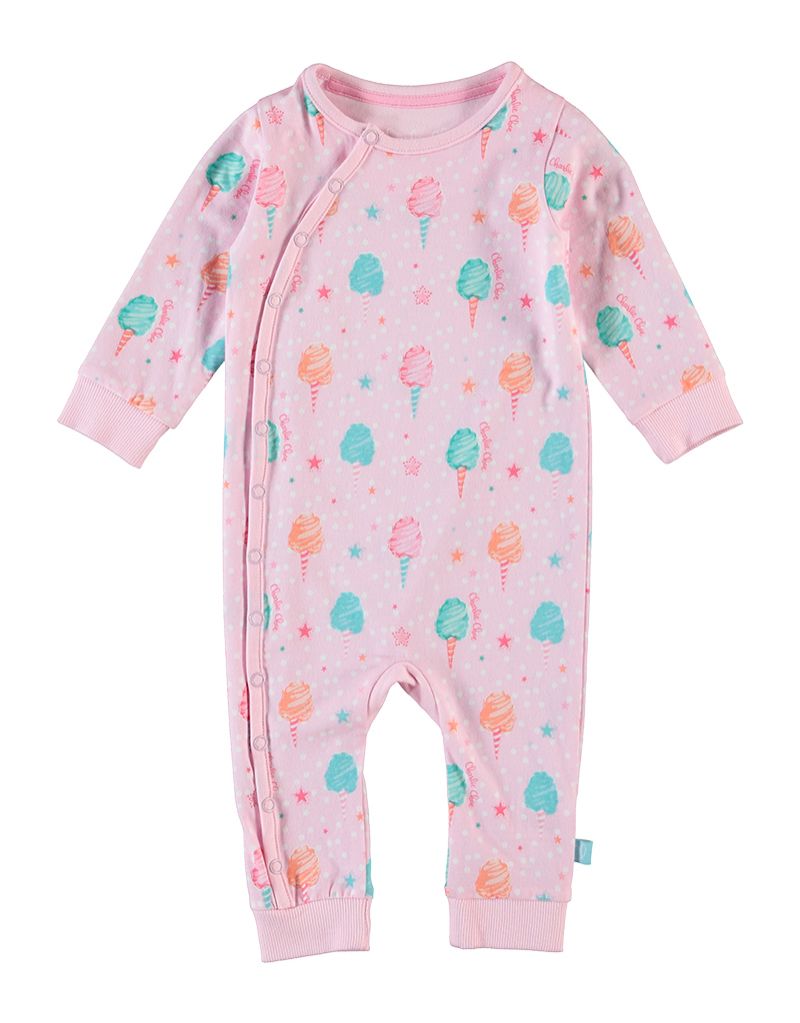 Charliechoe Baby Girls jumpsuit roos 50/56 -