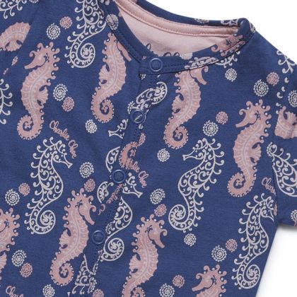 Charliechoe Baby jumpsuit short sleeve TheOnlyInTheS blauw 62 -