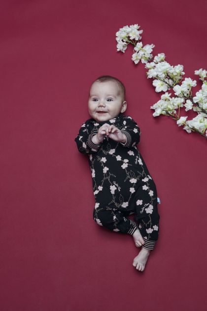 Charliechoe Baby jumpsuit zwart 50 -