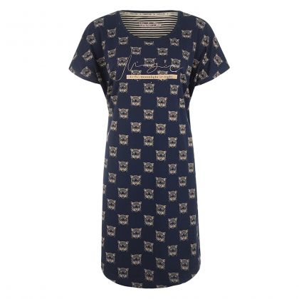 Charliechoe Big Shirt Lost in Paradise blauw S -