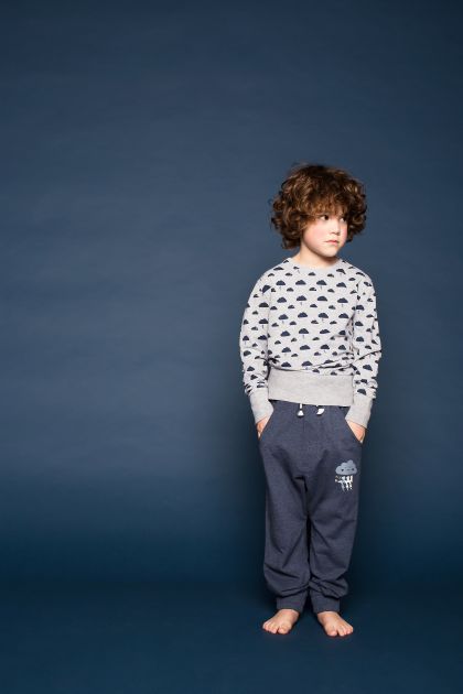 Charliechoe Boys lounge pant set blauw 134/140 -