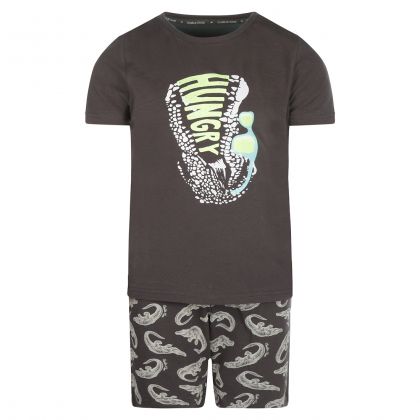Charliechoe Boys set shorts grijs 146/152 -