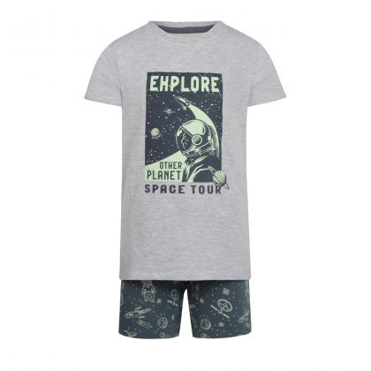 Charliechoe Boys short set grijs 122/128 -