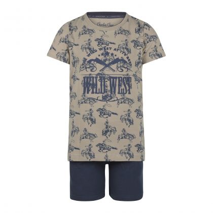 Charliechoe Boys short set groen 170/176 -
