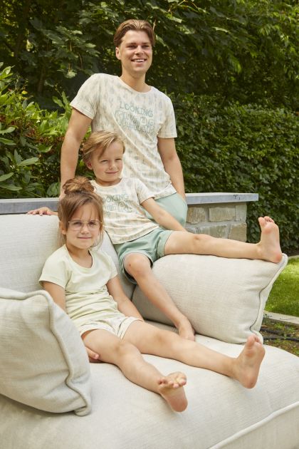 Charliechoe Boys short set groen 98/104 -