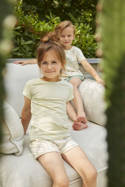 Charliechoe Boys short set groen 98/104 -