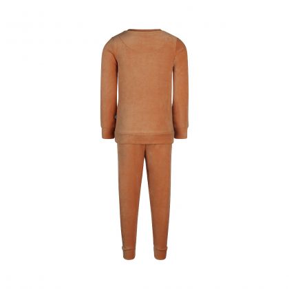 Charliechoe Boys veloers set huidskleur 122/128 -