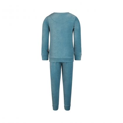 Charliechoe Boys velours set blauw 158/164 -