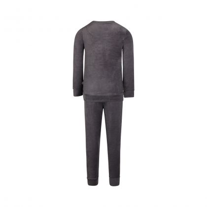 Charliechoe Boys velours set grijs 158/164 -
