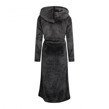 Charliechoe Dames Badjas Donkergrijs - Lang Model grijs Xl -