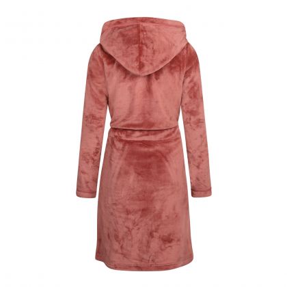 Charliechoe Dames Badjas Donkerrood - Kort Model roos Xl -