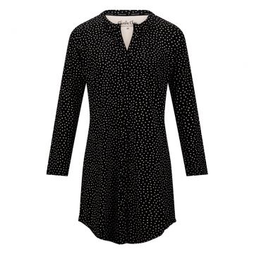 Charliechoe Dames Nachthemd Zwart Stippen zwart Xxl -
