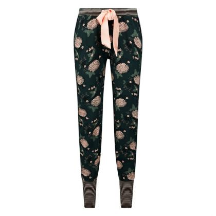 Charliechoe Dames Pyjama Groen Bloemen zwart L -