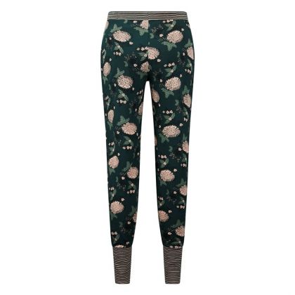 Charliechoe Dames Pyjama Groen Bloemen zwart L -