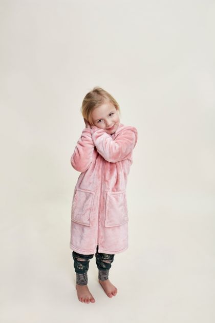Charliechoe Girls Bathrobe roos 140/152 -