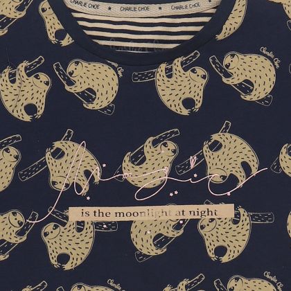 Charliechoe Girls big shirt blauw 158/164 -