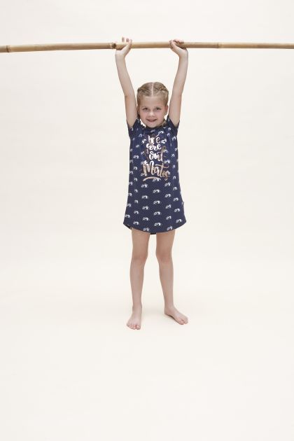 Charliechoe Girls big shirt blauw 146/152 -