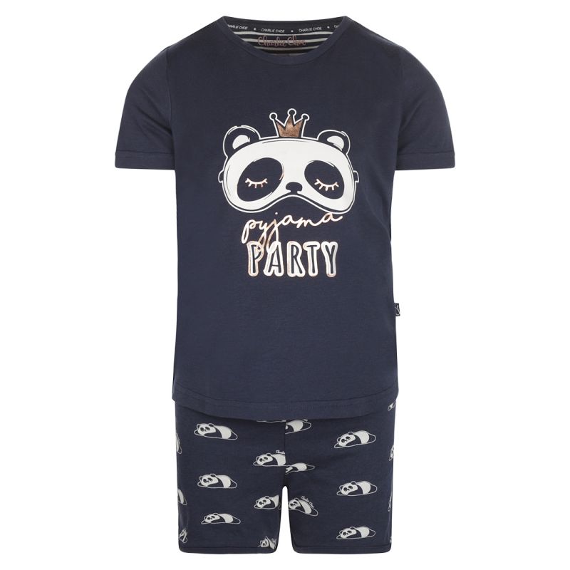 Charliechoe Girls set shorts blauw 134/140 -