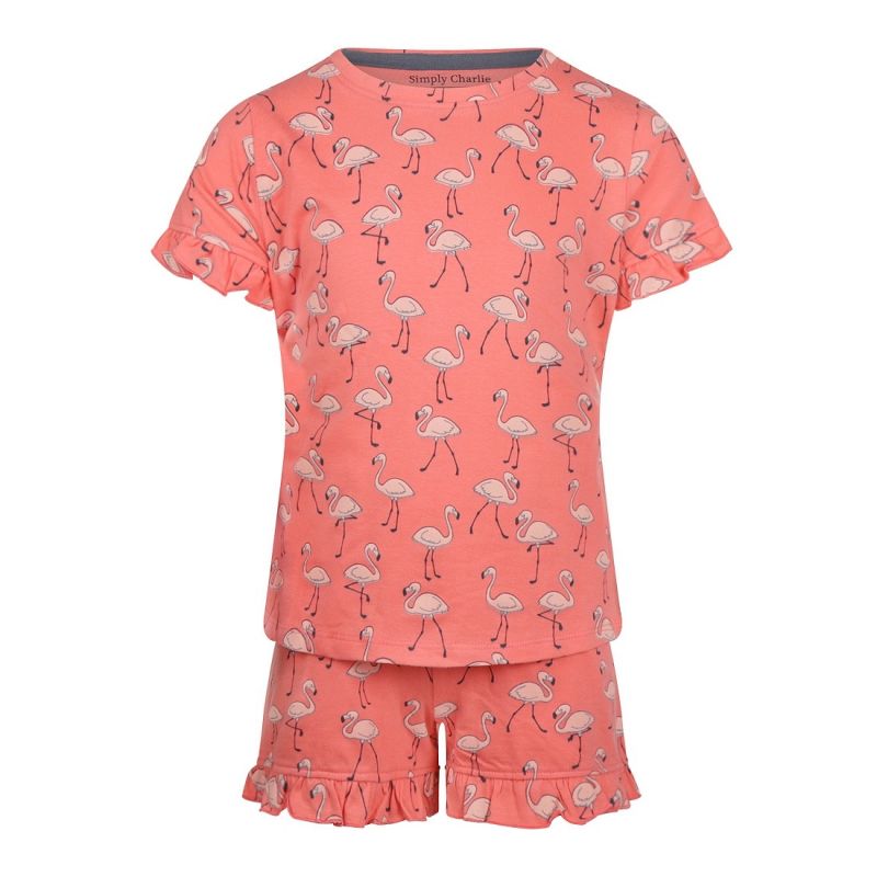 Charliechoe Girls short set koraal 158/164 -